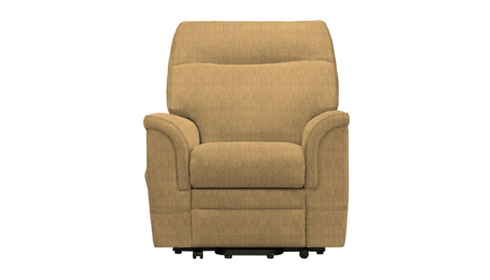 Parker Knoll Hudson Rise & Recline in Baslow Plain Gold Fabric